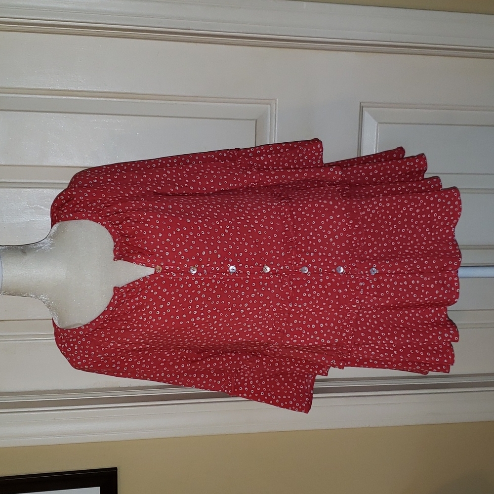 Beachlunchlounge NWT Bell Sleeve Ruffle Top